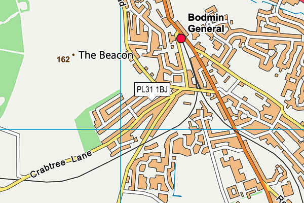 PL31 1BJ map - OS VectorMap District (Ordnance Survey)