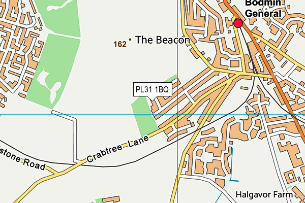 PL31 1BQ map - OS VectorMap District (Ordnance Survey)