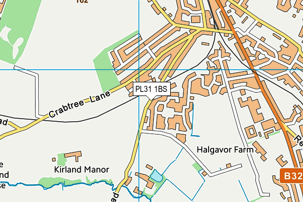 PL31 1BS map - OS VectorMap District (Ordnance Survey)