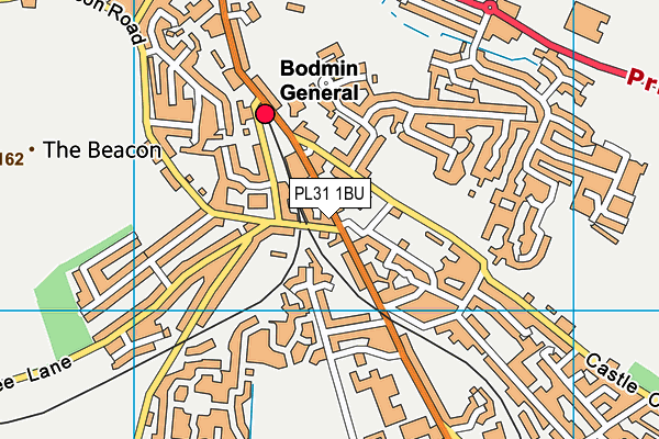 PL31 1BU map - OS VectorMap District (Ordnance Survey)