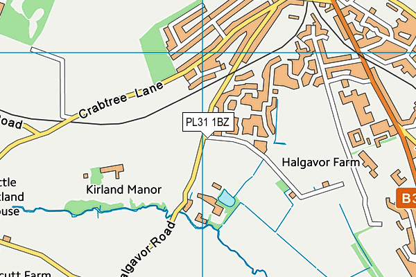 PL31 1BZ map - OS VectorMap District (Ordnance Survey)