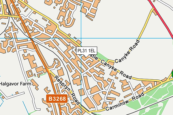 PL31 1EL map - OS VectorMap District (Ordnance Survey)