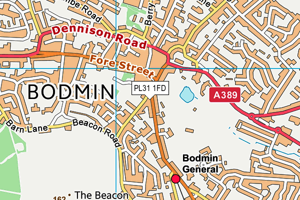 PL31 1FD map - OS VectorMap District (Ordnance Survey)