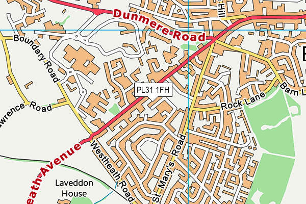 PL31 1FH map - OS VectorMap District (Ordnance Survey)