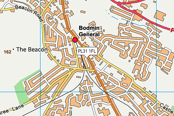 PL31 1FL map - OS VectorMap District (Ordnance Survey)