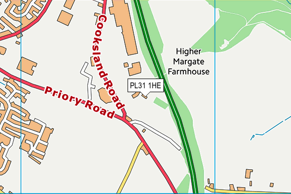 PL31 1HE map - OS VectorMap District (Ordnance Survey)