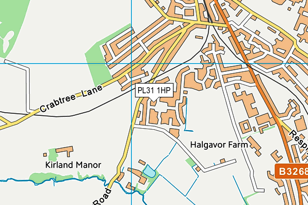 PL31 1HP map - OS VectorMap District (Ordnance Survey)