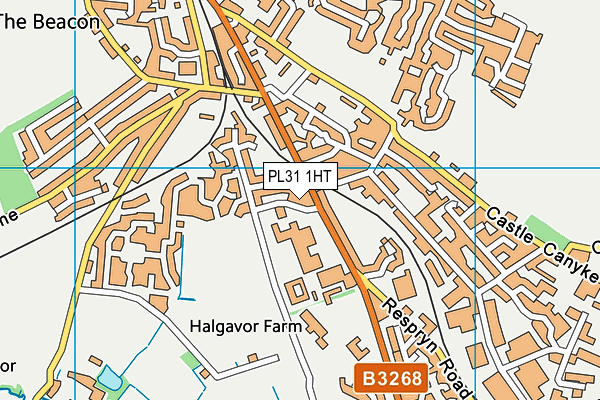 PL31 1HT map - OS VectorMap District (Ordnance Survey)