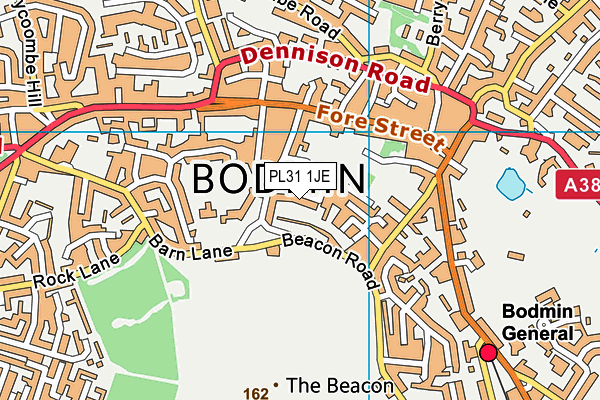 PL31 1JE map - OS VectorMap District (Ordnance Survey)