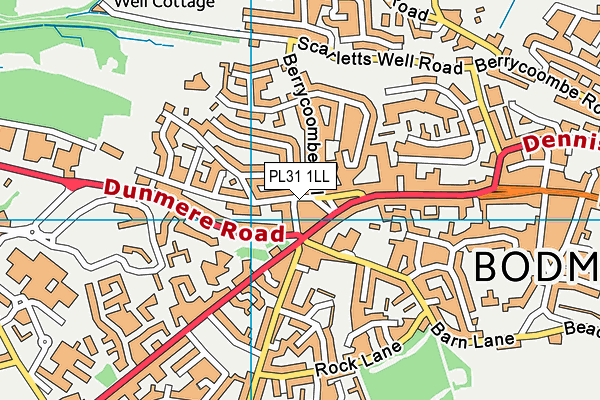 PL31 1LL map - OS VectorMap District (Ordnance Survey)