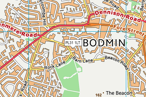 PL31 1LT map - OS VectorMap District (Ordnance Survey)