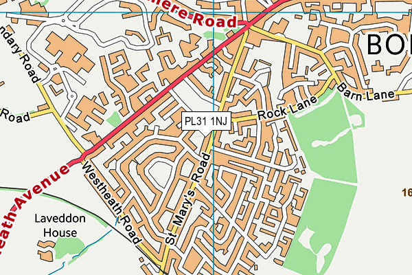 PL31 1NJ map - OS VectorMap District (Ordnance Survey)