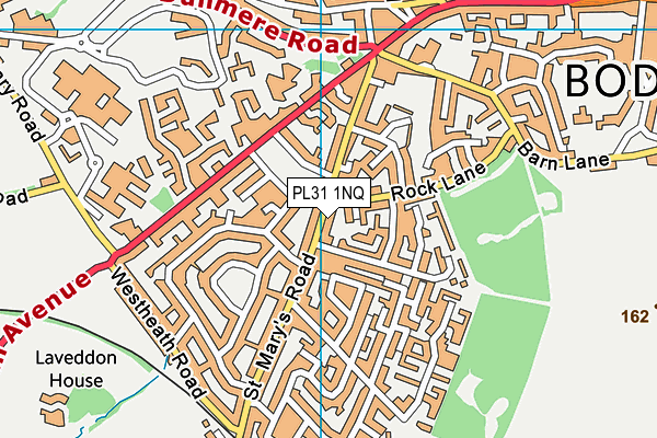 PL31 1NQ map - OS VectorMap District (Ordnance Survey)