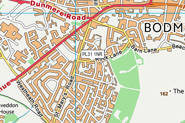 PL31 1NR map - OS VectorMap District (Ordnance Survey)