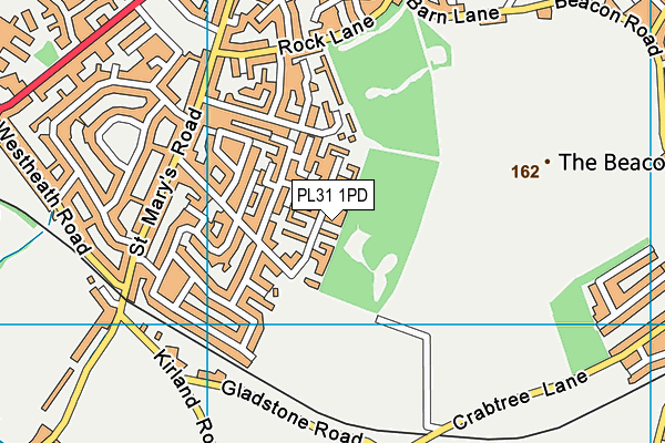 PL31 1PD map - OS VectorMap District (Ordnance Survey)