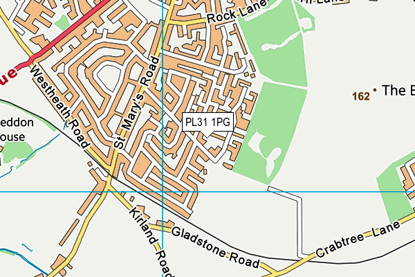 PL31 1PG map - OS VectorMap District (Ordnance Survey)