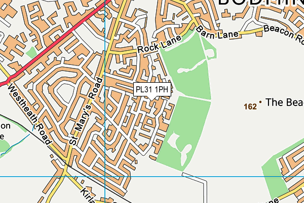 PL31 1PH map - OS VectorMap District (Ordnance Survey)