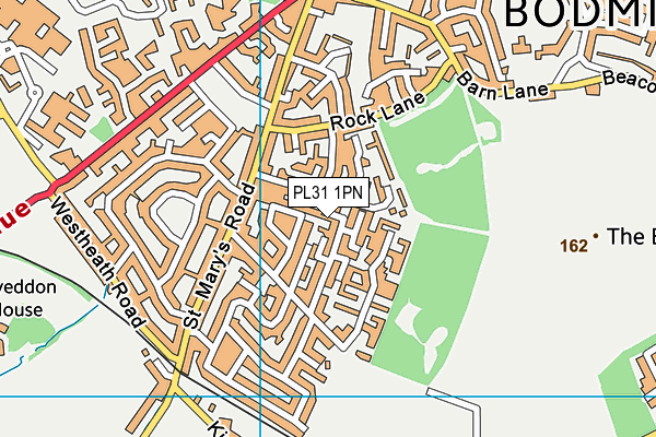 PL31 1PN map - OS VectorMap District (Ordnance Survey)