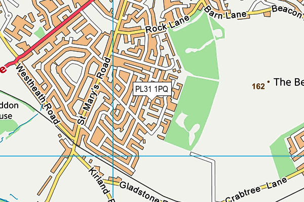 PL31 1PQ map - OS VectorMap District (Ordnance Survey)