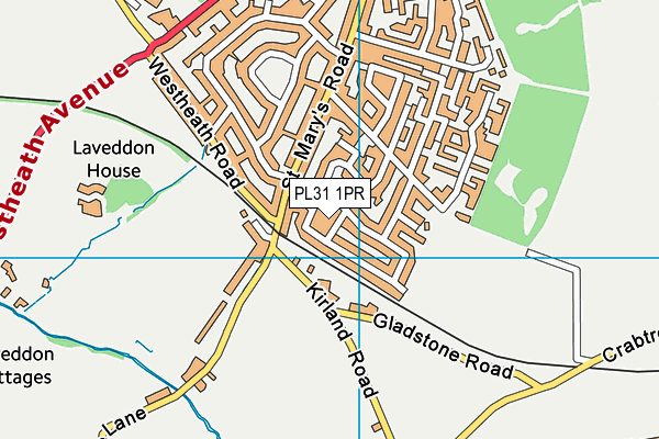 PL31 1PR map - OS VectorMap District (Ordnance Survey)