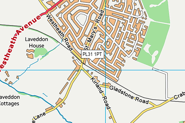 PL31 1PT map - OS VectorMap District (Ordnance Survey)