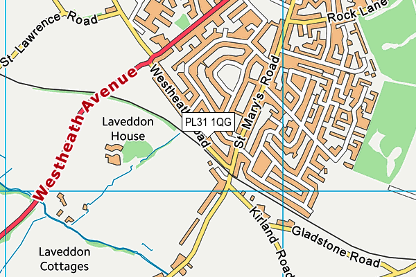 PL31 1QG map - OS VectorMap District (Ordnance Survey)