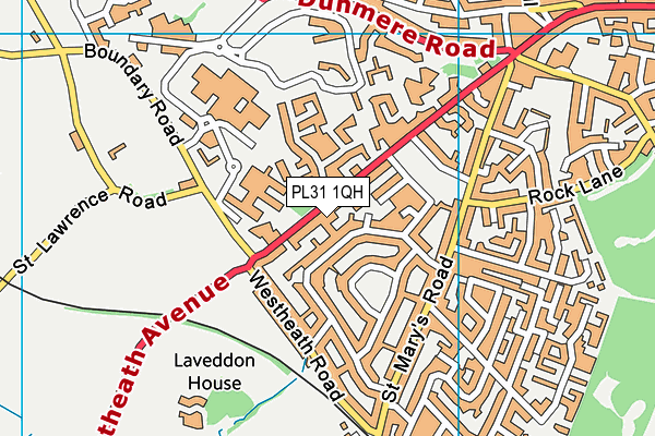 PL31 1QH map - OS VectorMap District (Ordnance Survey)