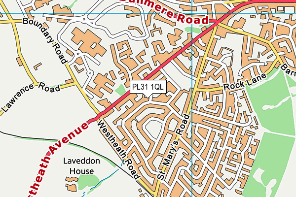 PL31 1QL map - OS VectorMap District (Ordnance Survey)