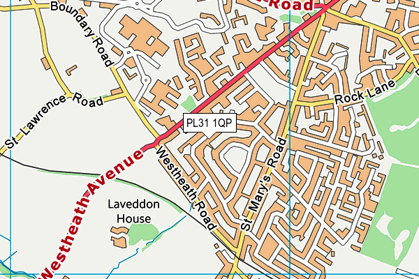 PL31 1QP map - OS VectorMap District (Ordnance Survey)