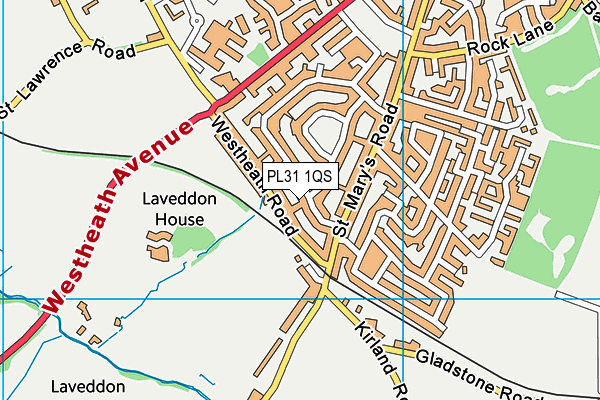 PL31 1QS map - OS VectorMap District (Ordnance Survey)