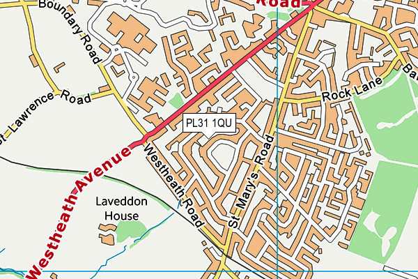 PL31 1QU map - OS VectorMap District (Ordnance Survey)
