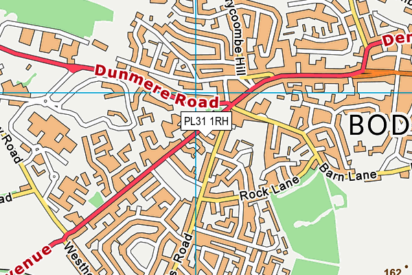 PL31 1RH map - OS VectorMap District (Ordnance Survey)