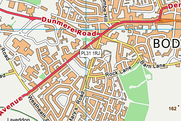 PL31 1RJ map - OS VectorMap District (Ordnance Survey)