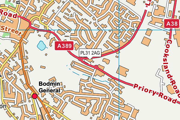 PL31 2AG map - OS VectorMap District (Ordnance Survey)