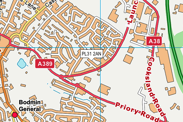 PL31 2AN map - OS VectorMap District (Ordnance Survey)