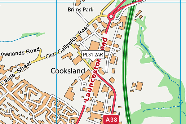 PL31 2AR map - OS VectorMap District (Ordnance Survey)