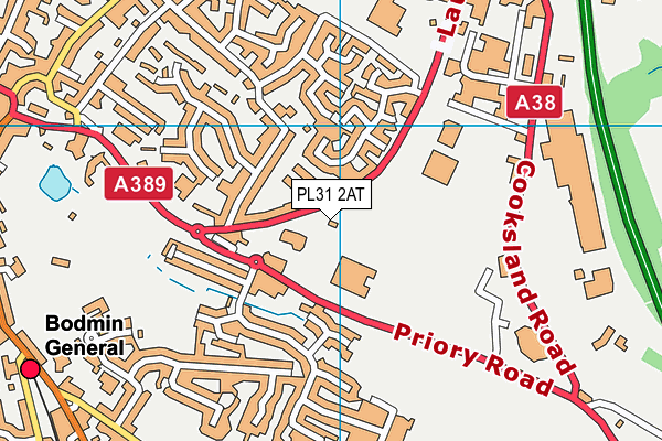 PL31 2AT map - OS VectorMap District (Ordnance Survey)