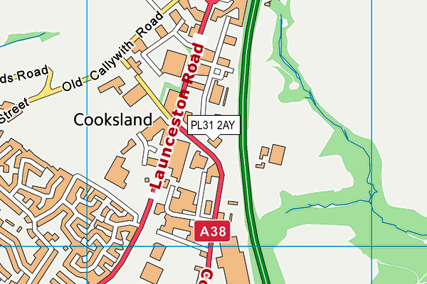 PL31 2AY map - OS VectorMap District (Ordnance Survey)