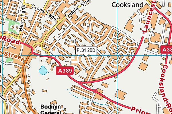 PL31 2BD map - OS VectorMap District (Ordnance Survey)