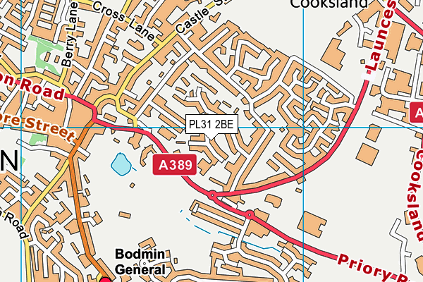 PL31 2BE map - OS VectorMap District (Ordnance Survey)