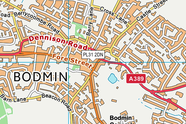 PL31 2DN map - OS VectorMap District (Ordnance Survey)