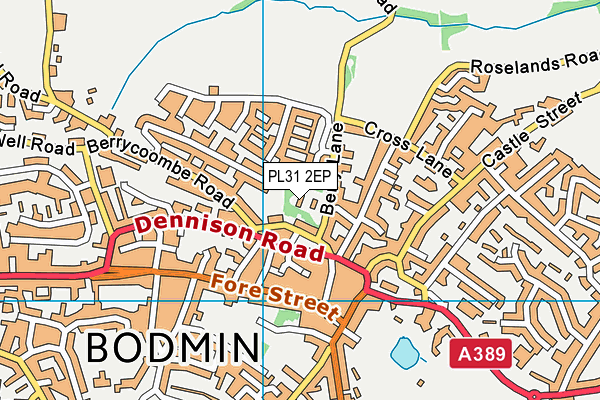 PL31 2EP map - OS VectorMap District (Ordnance Survey)