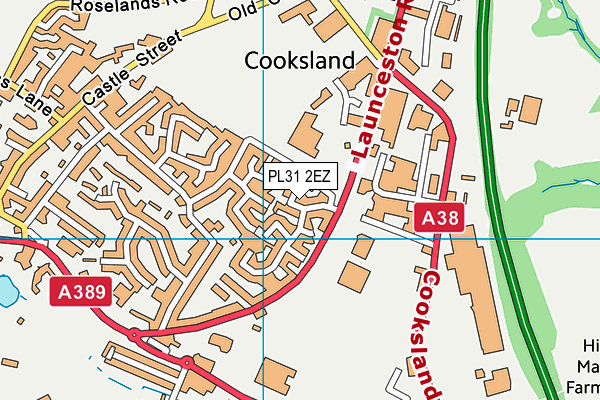 PL31 2EZ map - OS VectorMap District (Ordnance Survey)