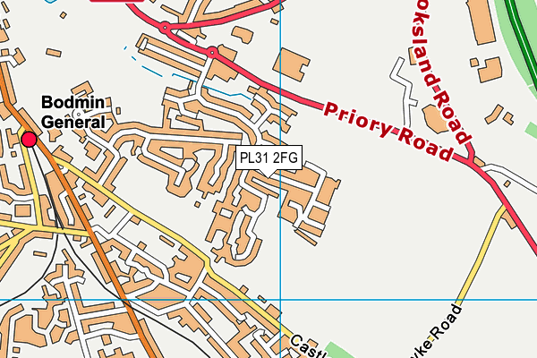 PL31 2FG map - OS VectorMap District (Ordnance Survey)