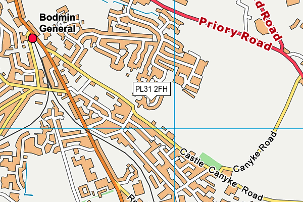 PL31 2FH map - OS VectorMap District (Ordnance Survey)