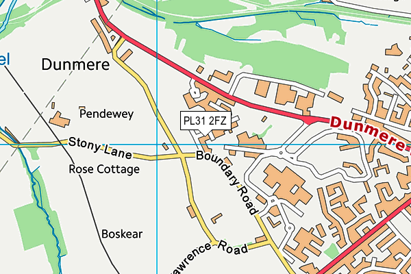 PL31 2FZ map - OS VectorMap District (Ordnance Survey)