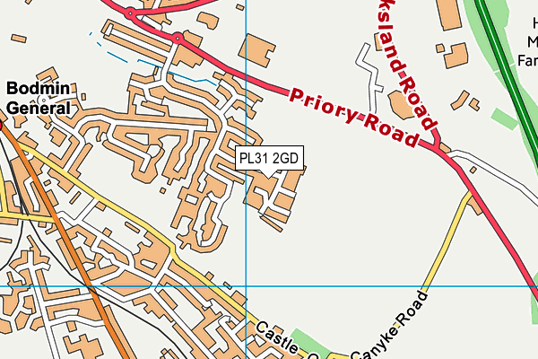 PL31 2GD map - OS VectorMap District (Ordnance Survey)