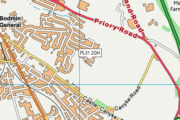 PL31 2GH map - OS VectorMap District (Ordnance Survey)