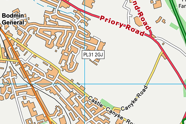 PL31 2GJ map - OS VectorMap District (Ordnance Survey)