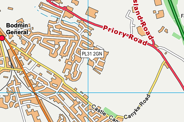 PL31 2GN map - OS VectorMap District (Ordnance Survey)